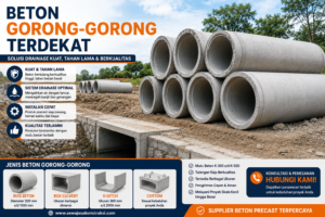 Beton Gorong-Gorong Terdekat Supplier Gorong-Gorong Beton Precast Berkualitas