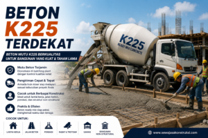 Beton K225 Terdekat Solusi Beton Ready Mix Berkualitas untuk Proyek Konstruksi