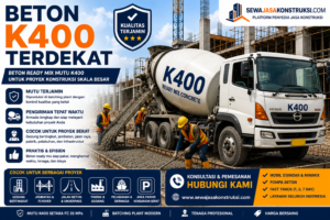 Beton K400 Terdekat Solusi Ready Mix Berkualitas untuk Proyek Konstruksi Skala Besar