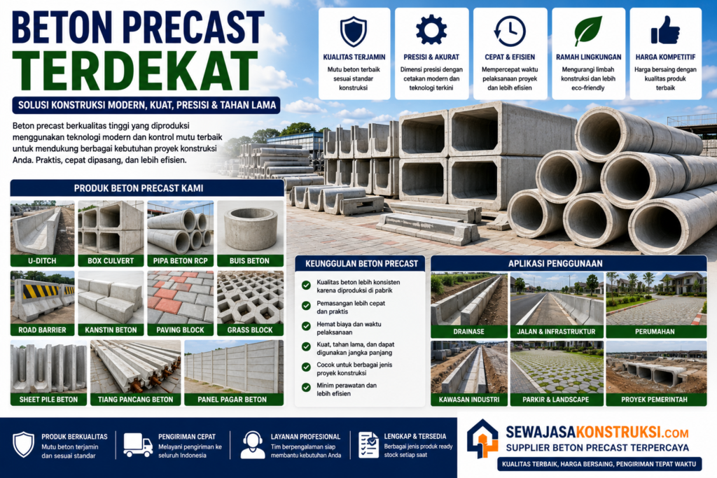 Beton Precast Terdekat  Supplier Beton Precast Berkualitas untuk Berbagai Proyek