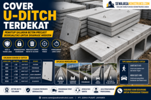 Cover U-Ditch Terdekat – Penutup Saluran Beton Precast Berkualitas untuk Drainase Modern