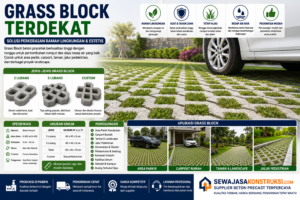 Grass Block Terdekat Supplier Grass Block Beton Berkualitas