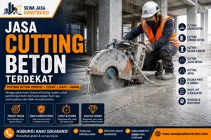 Jasa Cutting Beton Terdekat Jasa Potong Beton Profesional, Presisi & Minim Getaran