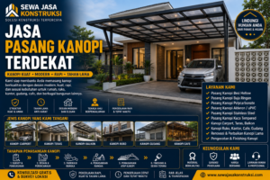 Jasa Pasang Kanopi Terdekat Profesional untuk Rumah, Ruko, Kantor & Bangunan Komersial