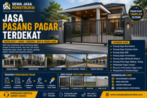 Jasa Pasang Pagar Terdekat Profesional untuk Rumah, Ruko, Kantor & Bangunan Komersial