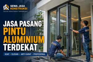 Jasa Pasang Pintu Aluminium Terdekat Profesional untuk Rumah, Ruko, Kantor & Bangunan Modern