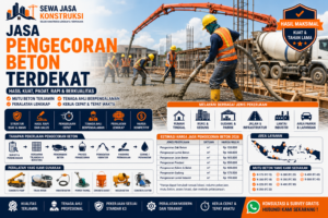Jasa Pengecoran Beton Terdekat Jasa Cor Beton Profesional untuk Rumah, Jalan, Gudang & Gedung