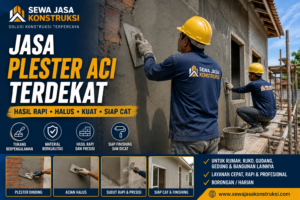 Jasa Plester Aci Terdekat Profesional untuk Rumah, Ruko, Gedung & Bangunan Baru