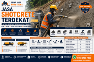 Jasa Shotcrete Terdekat Jasa Shotcrete Beton Semprot Profesional untuk Lereng, Terowongan & Struktur Beton