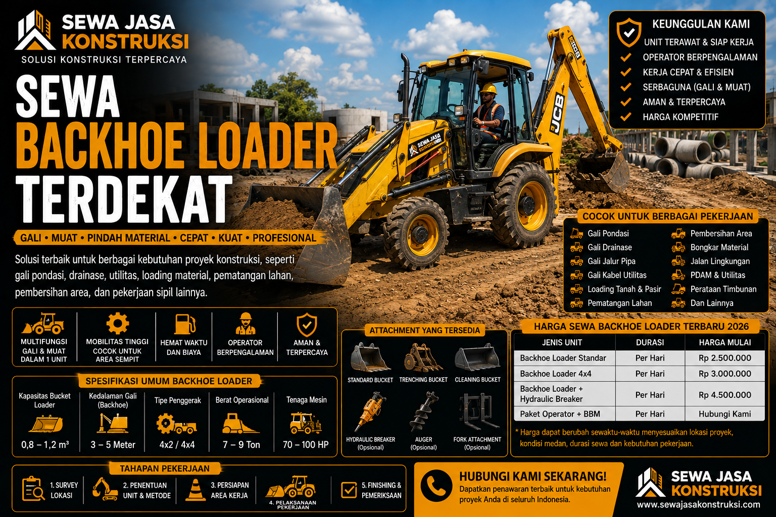 Sewa Backhoe Loader