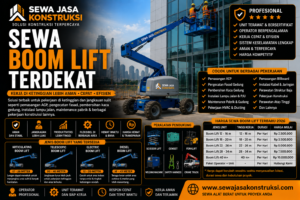 Sewa Boom Lift Terdekat Rental Boom Lift Profesional untuk Pekerjaan Ketinggian & Jangkauan Sulit
