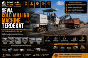 Sewa Cold Milling Machine Terdekat Rental Cold Milling Machine Profesional untuk Perbaikan & Pengupasan Aspal