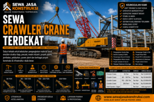 Sewa Crawler Crane Terdekat Rental Crawler Crane Profesional untuk Heavy Lifting & Struktur Baja
