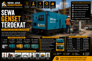 Sewa Genset Terdekat Rental Genset Profesional untuk Proyek Konstruksi, Industri & Acara
