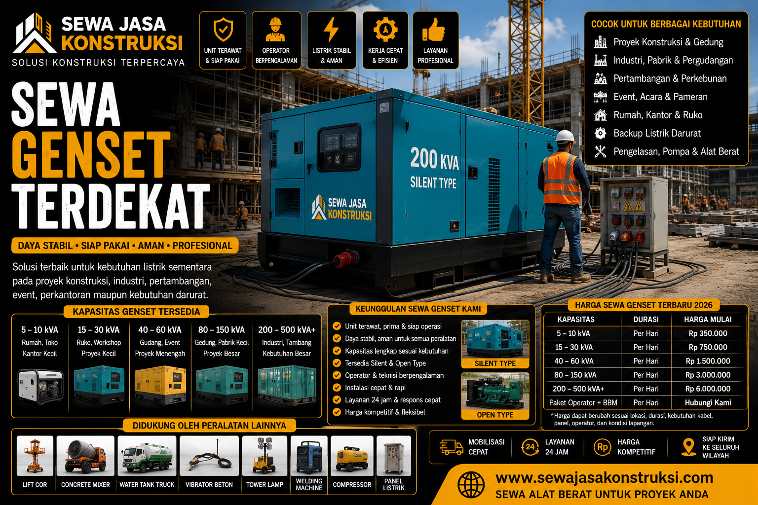 Sewa Genset