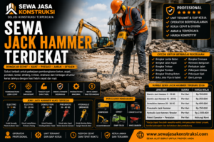 Sewa Jack Hammer Terdekat Rental Jack Hammer Profesional untuk Bongkar Beton, Aspal & Struktur Keras