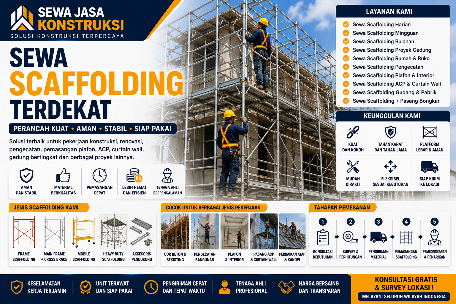 Sewa Scaffolding Terdekat Jasa Sewa Perancah Profesional untuk Proyek Konstruksi