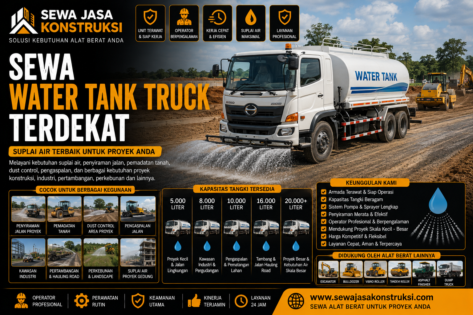 Sewa Water Tank Truck