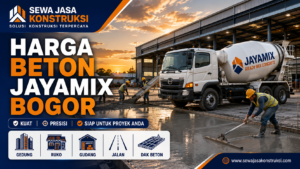 Harga Beton Jayamix Bogor Terdekat 2026 | Cor Beton Per M3