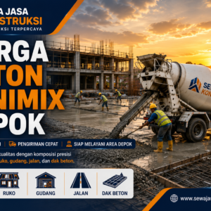 Harga Beton Minimix Depok Terdekat 2026 | Cor Gang Sempit
