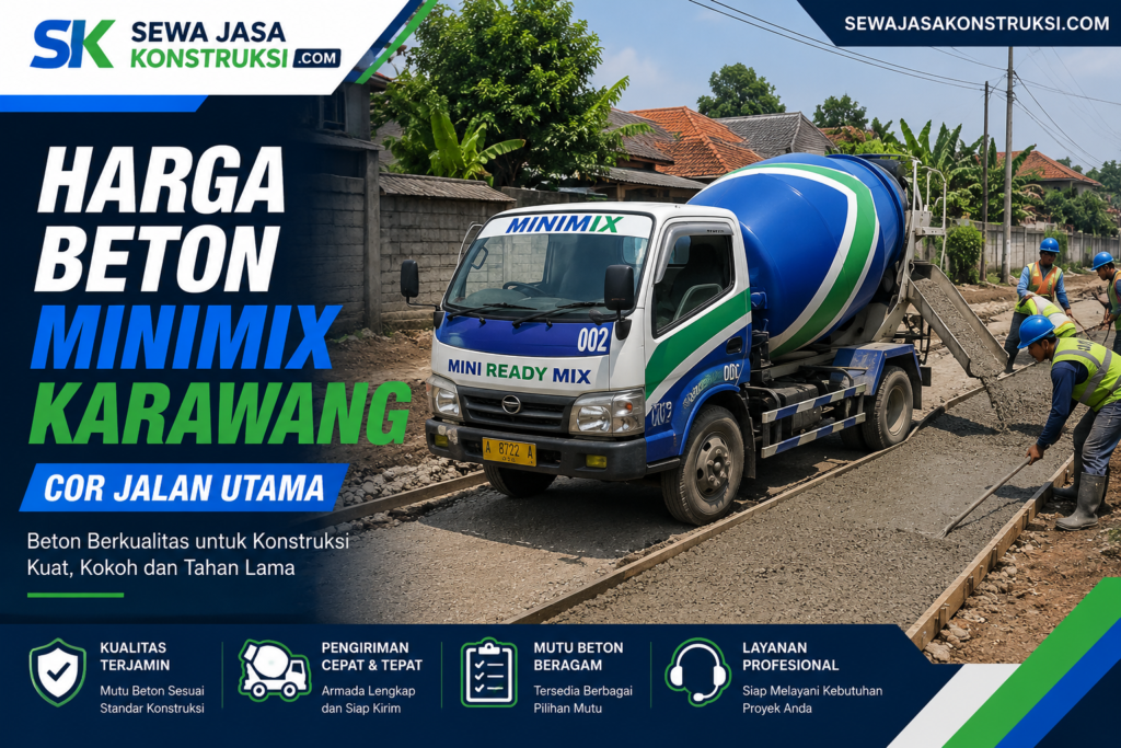 Harga Beton Minimix Karawang Mulai Rp1,1 Jutaan/m3