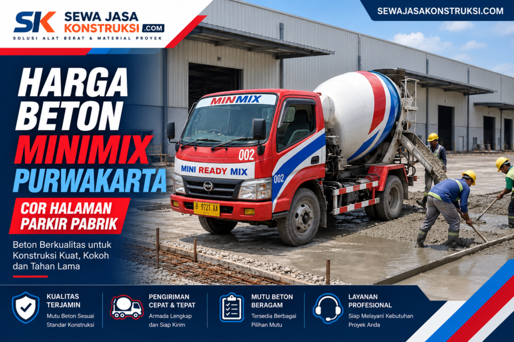 Harga Beton Minimix Purwakarta 2026 | Beton Cor Minimix per m3 Terbaru
