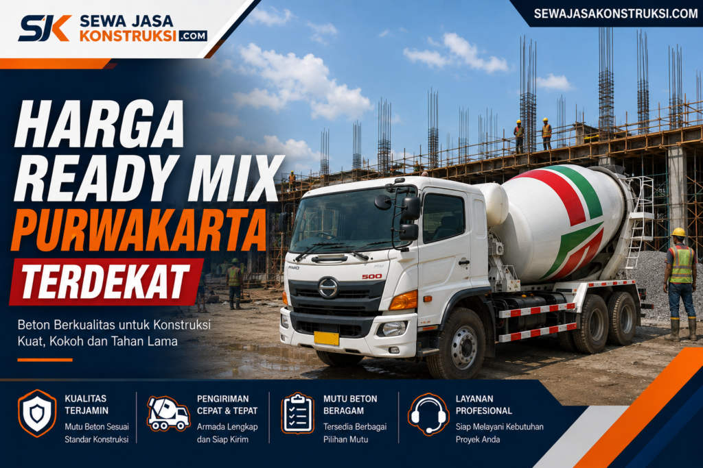 Harga Ready Mix Purwakarta Terdekat 2026 | Beton Cor per m3 Terbaru
