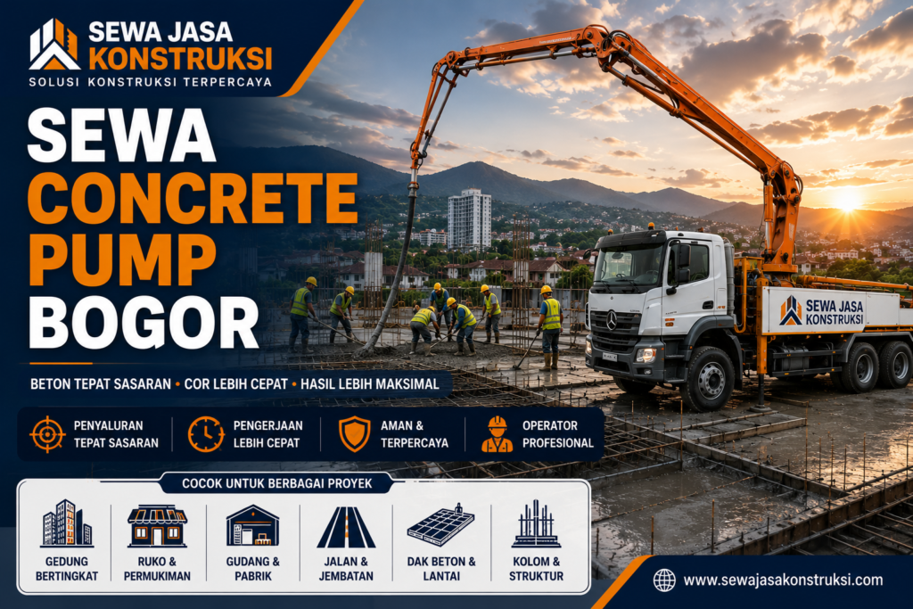 Sewa Concrete Pump Bogor Terdekat 2026 | Pilihan Lengkap
