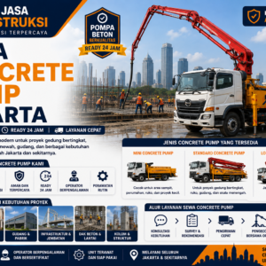 Sewa Concrete Pump Jakarta Terdekat 2026 Tipe Lengkap