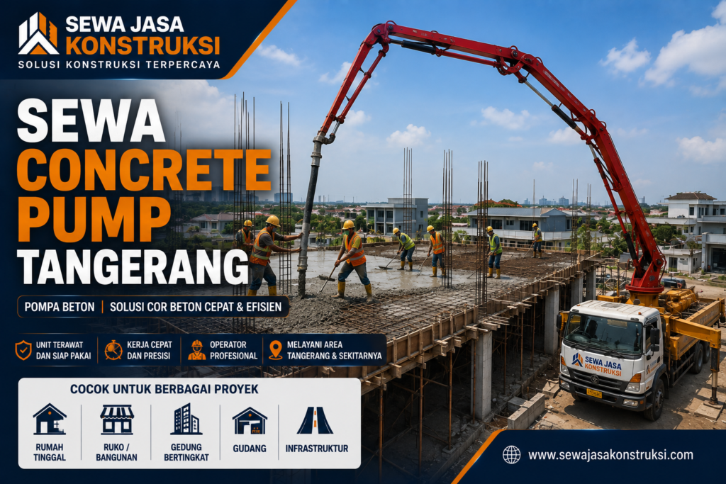 Sewa Concrete Pump Tangerang Terdekat 2026 | Pompa Beton